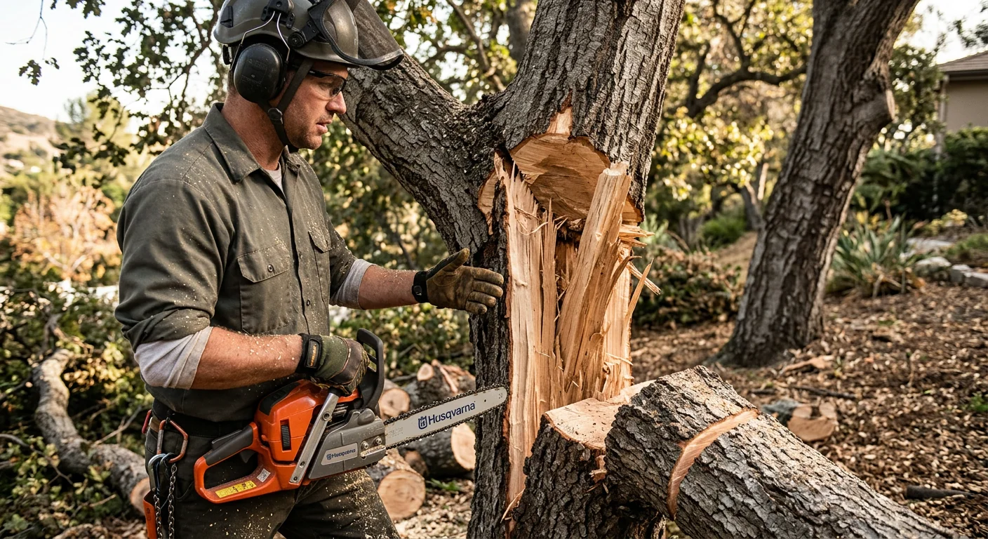Storm-Split Trunk Sectioning