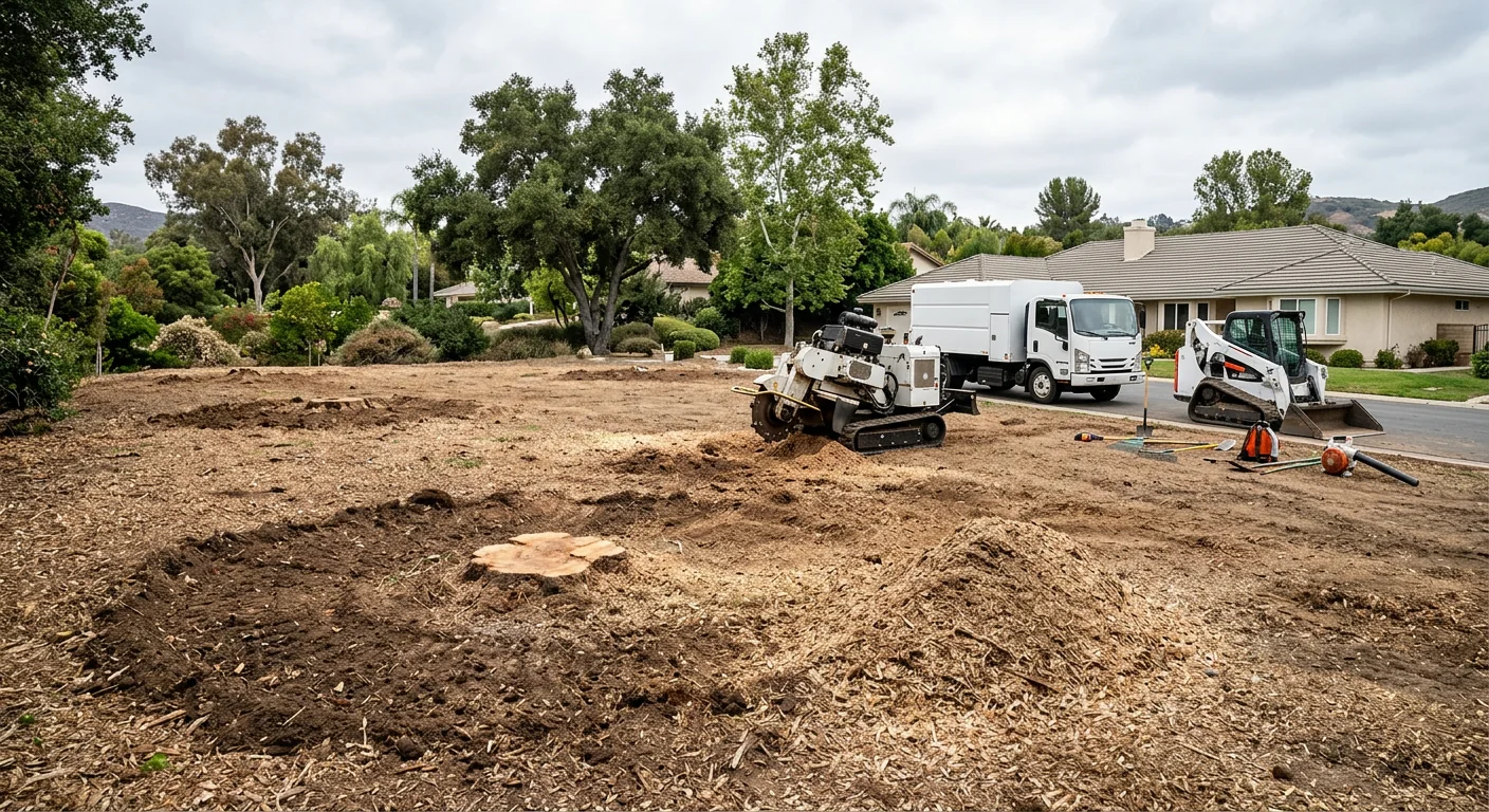 Storm-Damage Stump Cluster Removal