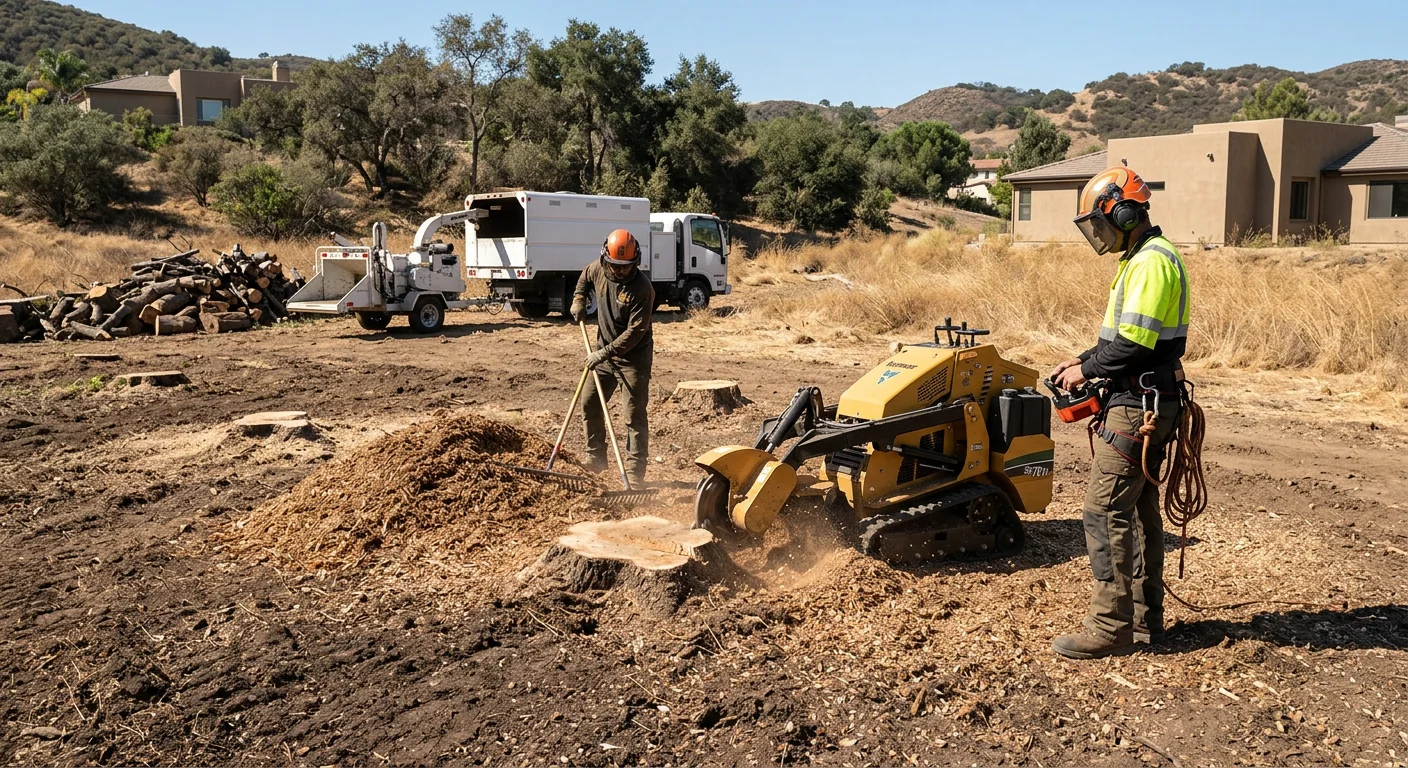 Multiple Stumps for Land Clearing Prep
