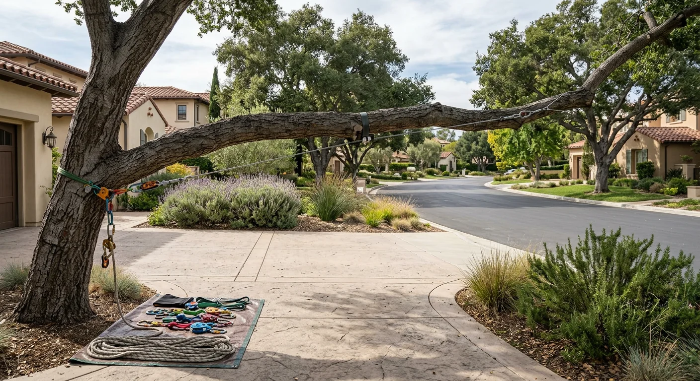 Overextended Limb Stabilization Near a Driveway