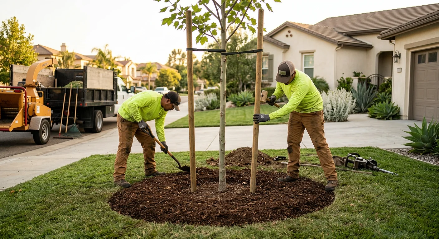 Front-Yard Shade Tree Installation