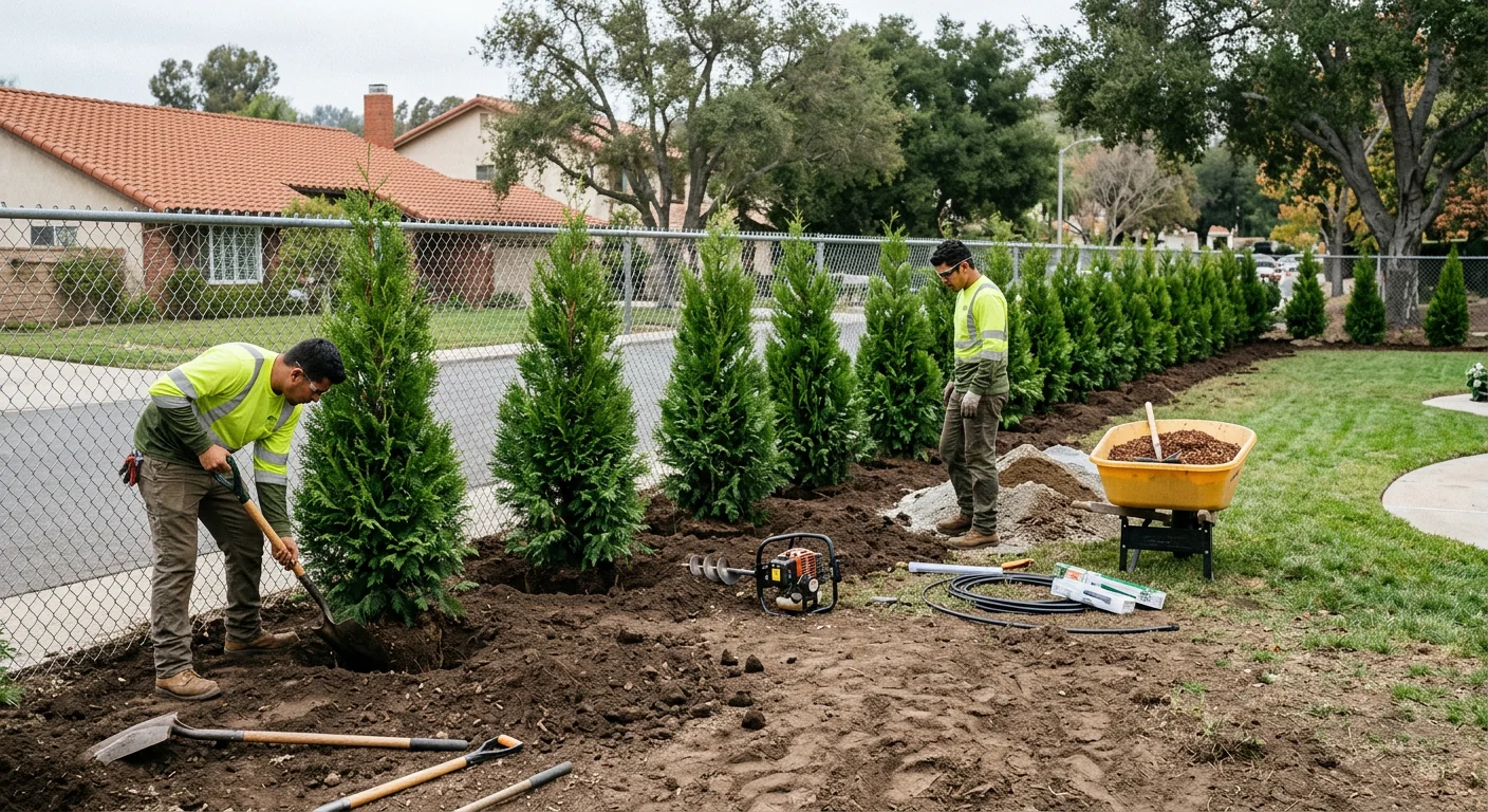Multi-Tree Privacy Screen Planting