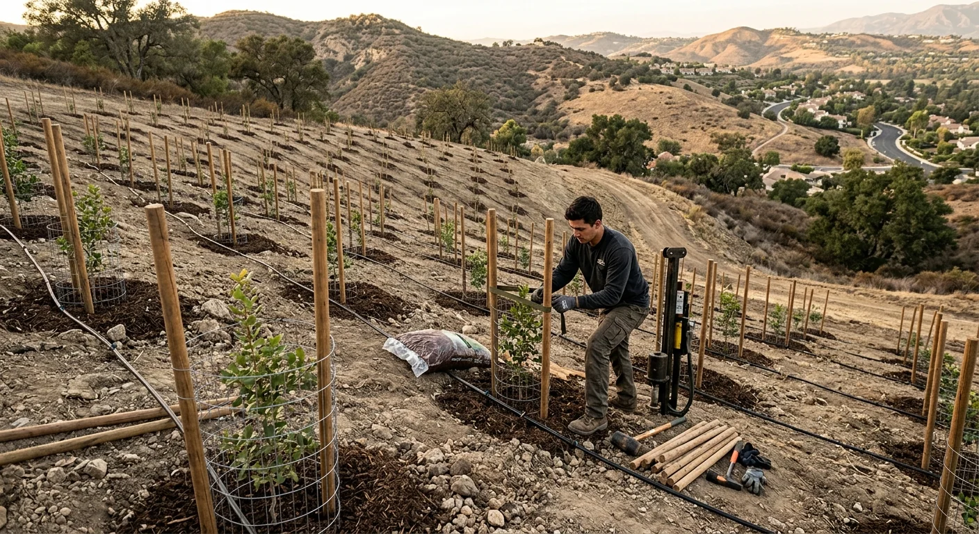 Hillside Erosion-Control Plantings