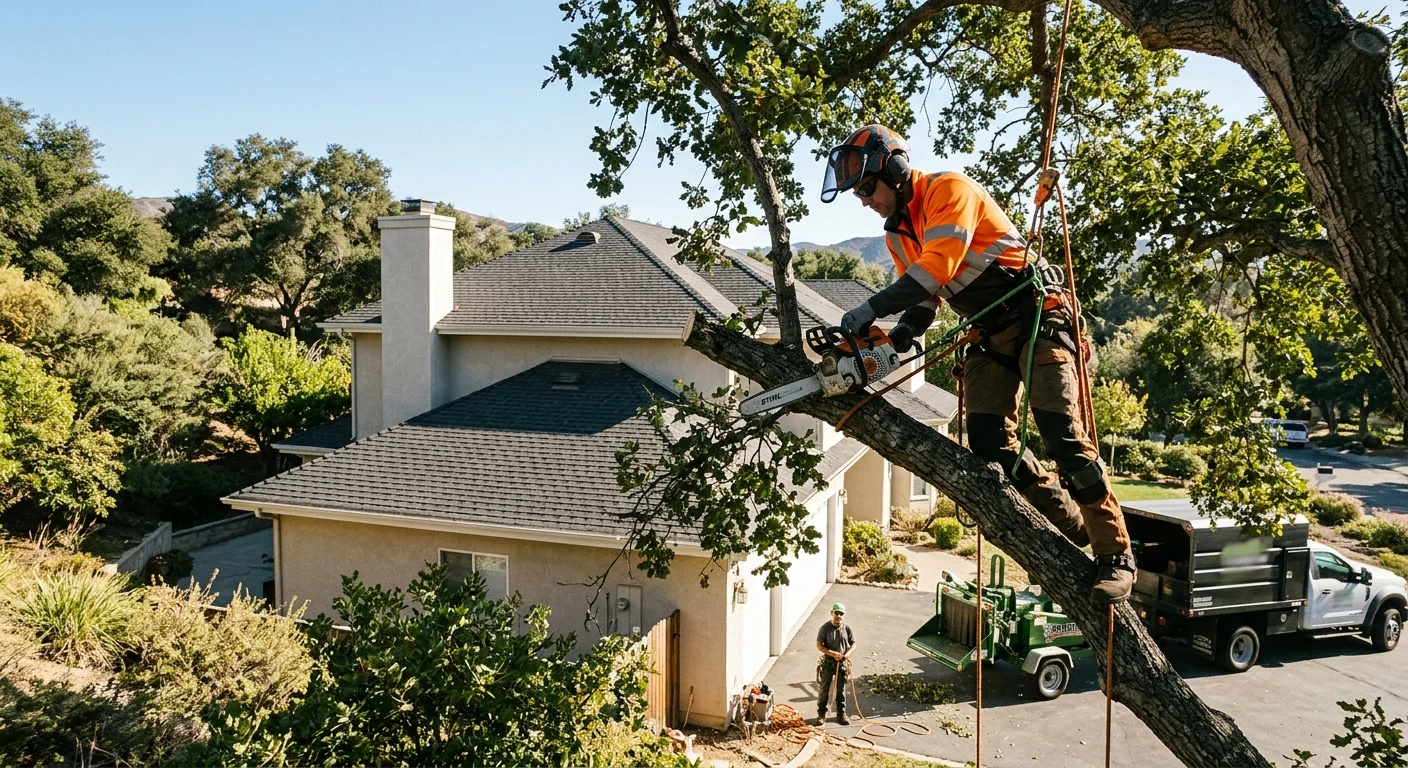 Rooftop Clearance Pruning for a Residential Home