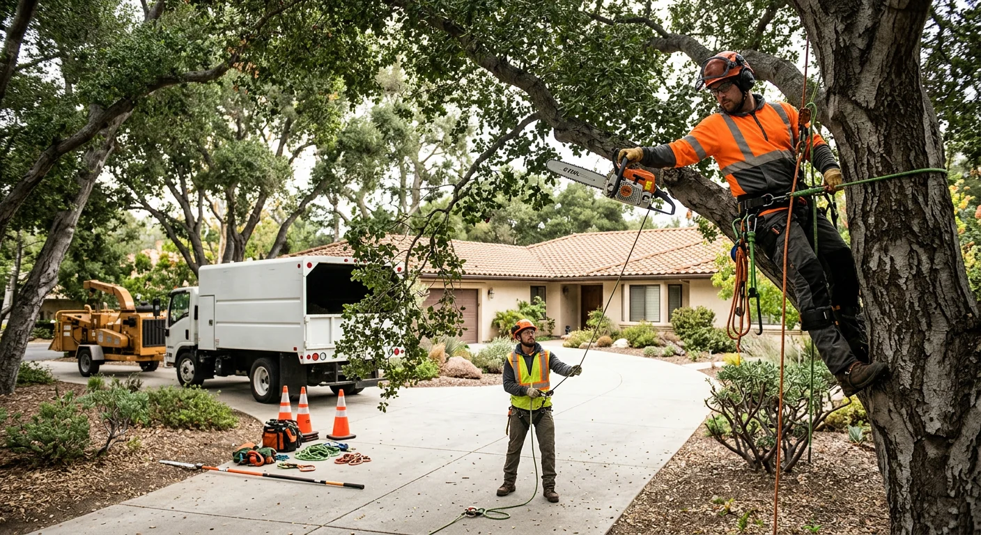 Driveway Clearance Trimming for a Multi-Tree Property