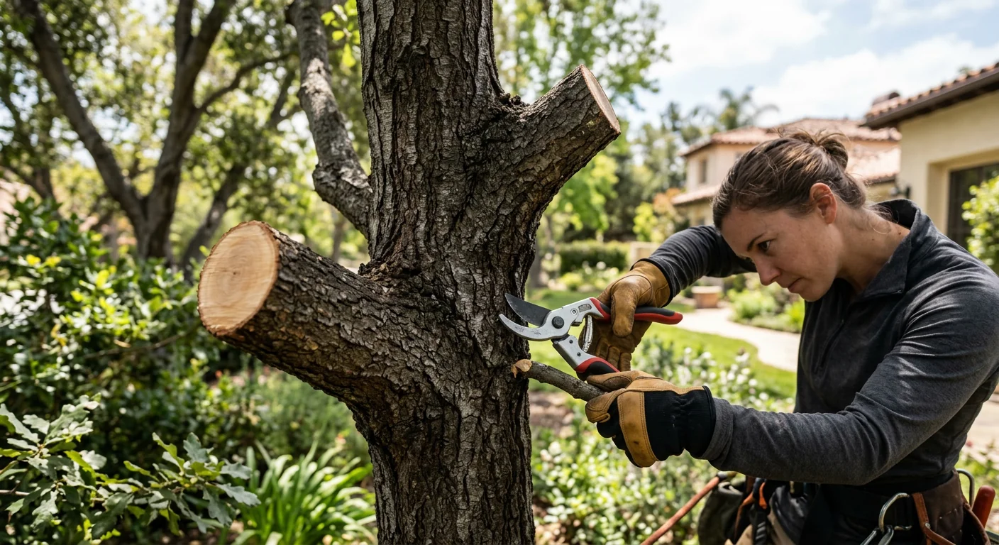 Structural Pruning of Young Landscape Trees